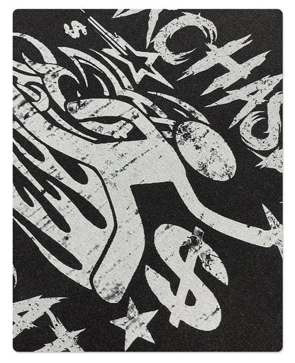 Washed Fake Layered Round Neck Print Long Sleeve T-Shirt WN7816