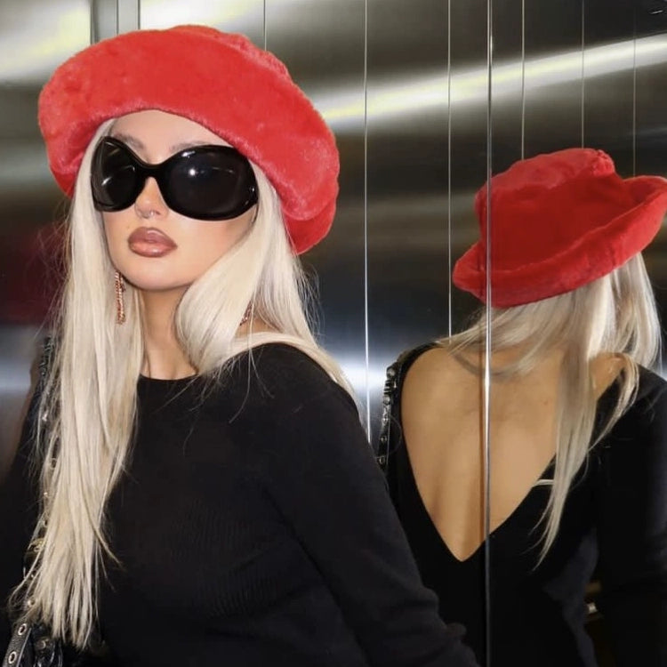 Fake Fur Bucket Hat WN21129