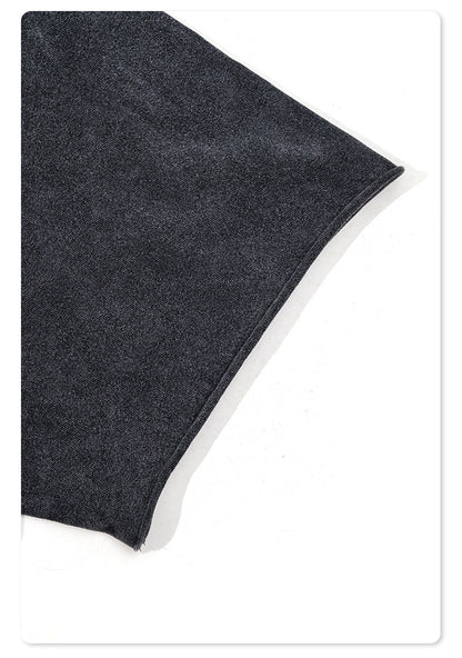 Washed Print Oversize Short-sleeve T-shirt WN6381