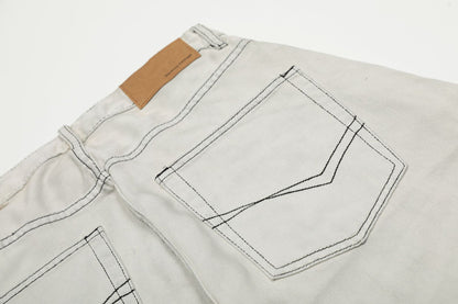Washed Wide Leg Denim Jeans WN25437