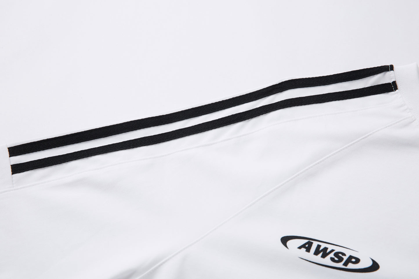 High-Neck Heavyweight Stripe Long Sleeve T-Shirt WN25629