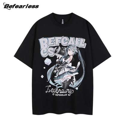 Illustration Graphic Print Short Sleeve T-Shirt WN26215