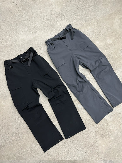 Cargo Design Buckle Flare Pants WN17641