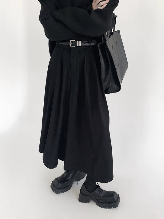 Pleats Wide Leg Hakama Trousers WN9120