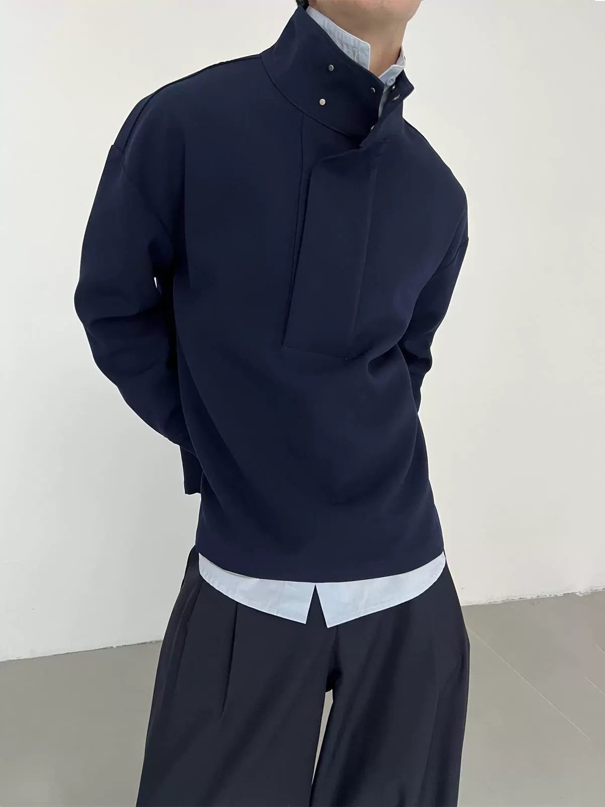 Stand Neck Pullover Jacket WN21575