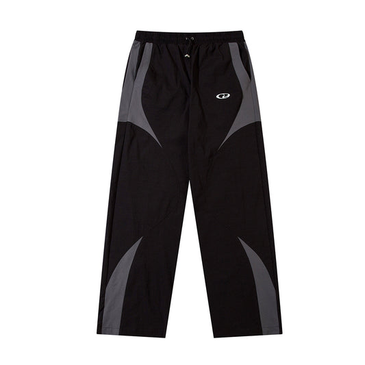 Panel Drawstring Straight Sporty Pants WN25767
