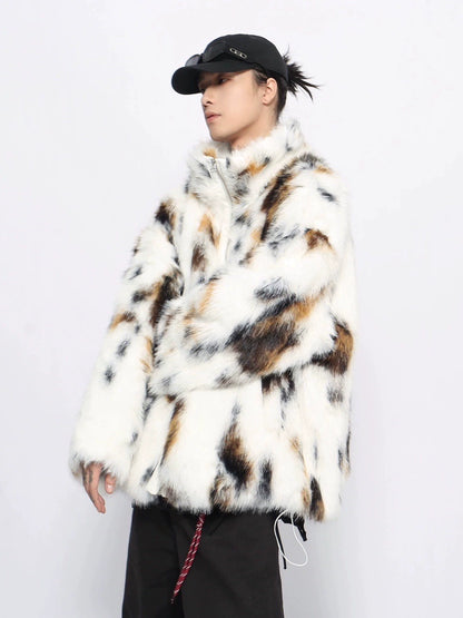 Thick Fake Furry Oversize Jacket WN10947