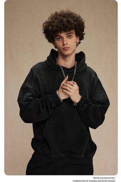 Oversize Damage Washed Hoodie WN9973