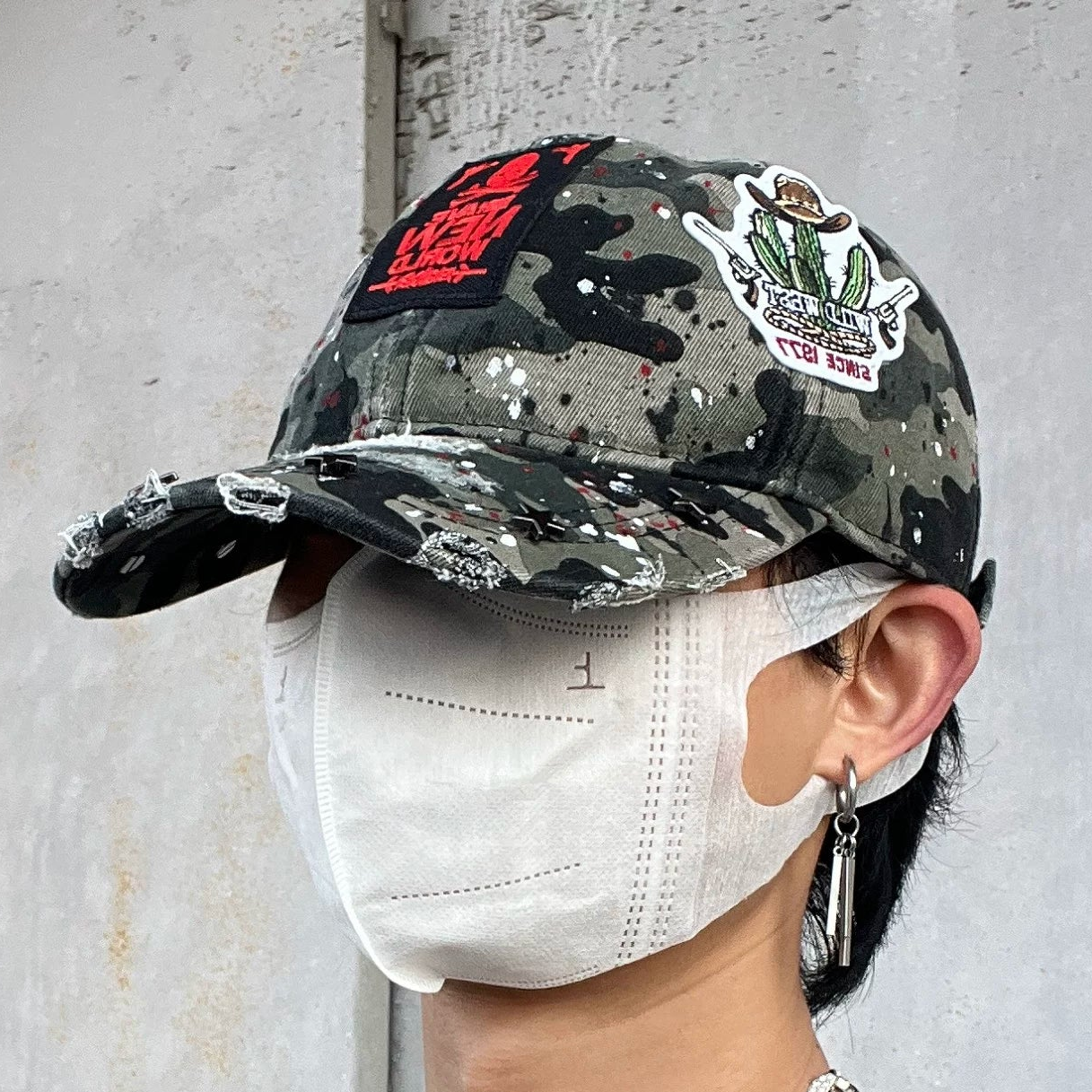 Paint Splatter Camoflage Cap WN24074