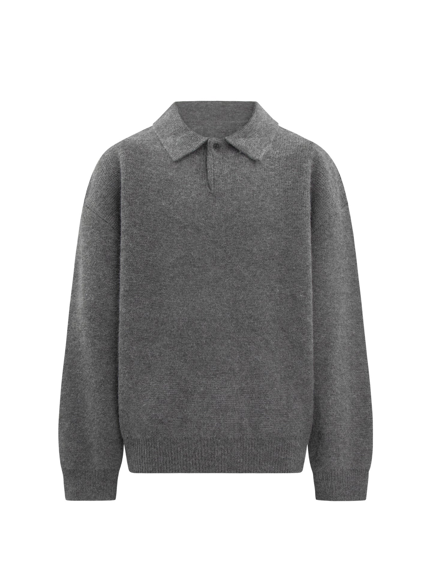 Heavyweight Polo Collar Knit Sweater WN26197
