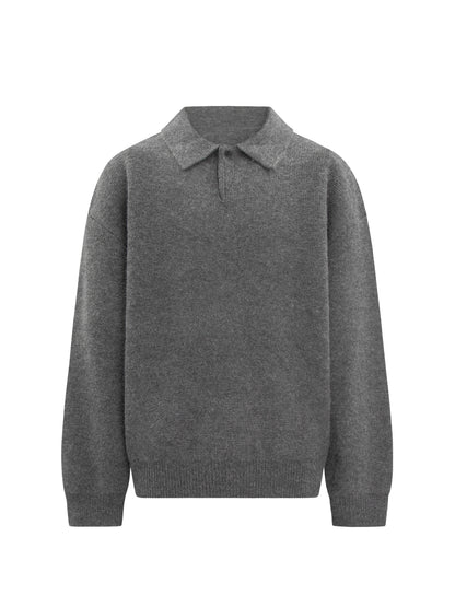 Heavyweight Polo Collar Knit Sweater WN26197