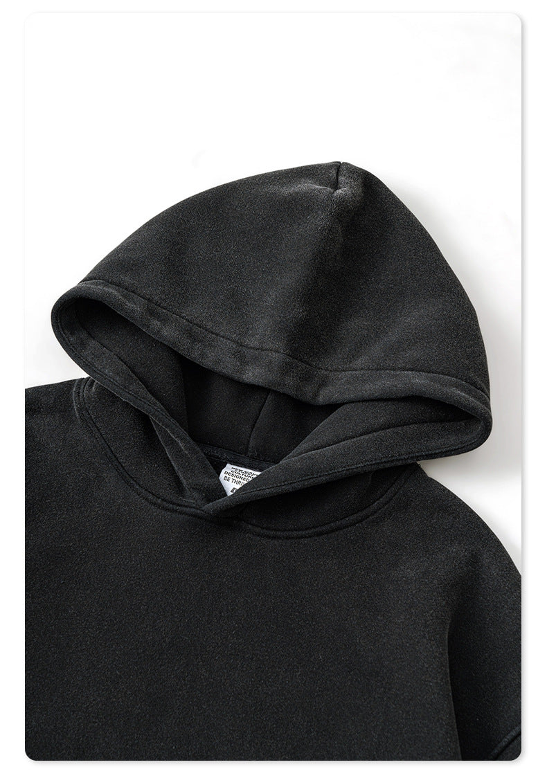 Washed Fleece Lining Oversize Hoodie WN9961
