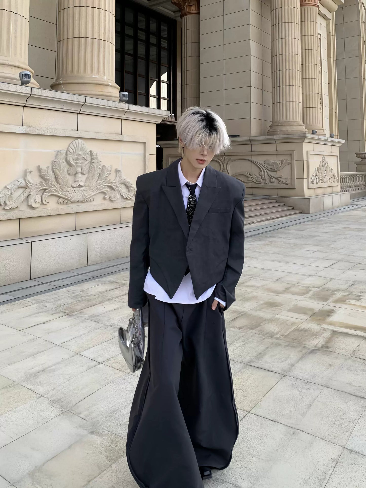 Structured Design Shoulder-Pad Jacket WN19738