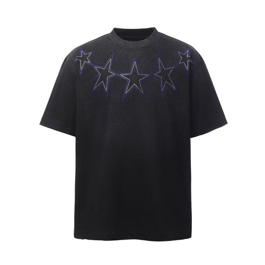 Star Rhinestone Short Sleeve T-Shirt WN26753