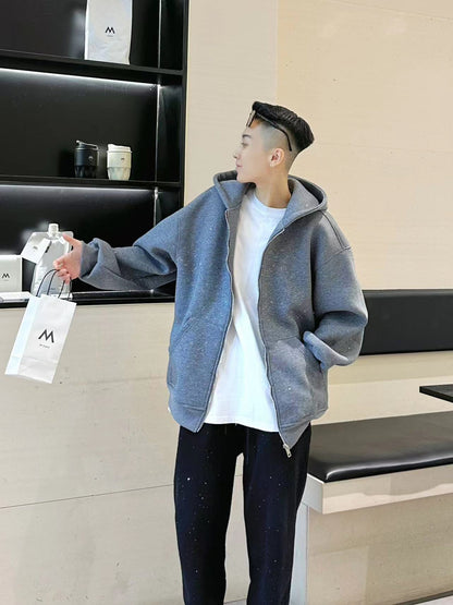 Sequin Galaxy Heavyweight Oversize Zipper Hoodie WN20689