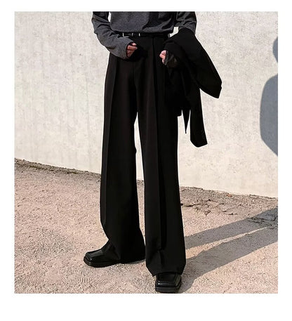 Tuck-in Drape Flare Trousers WN19119-K