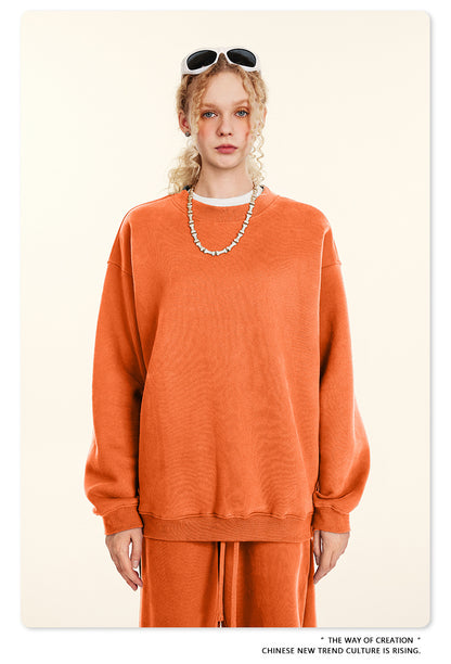 Fleece Lining Oversize Sweatshirt WN9928
