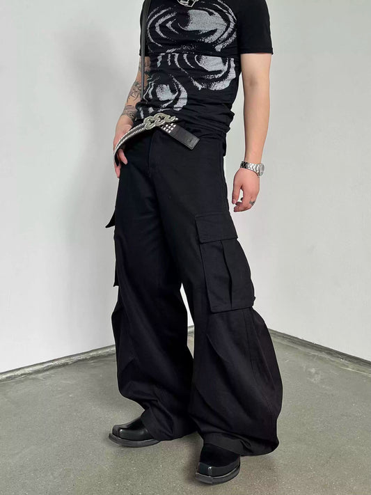 Large Pocket Long Cargo Pants WN8166