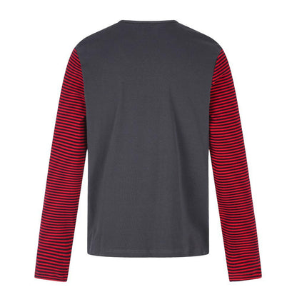Stripe Graphic Print Long Sleeve T-Shirt WN27798