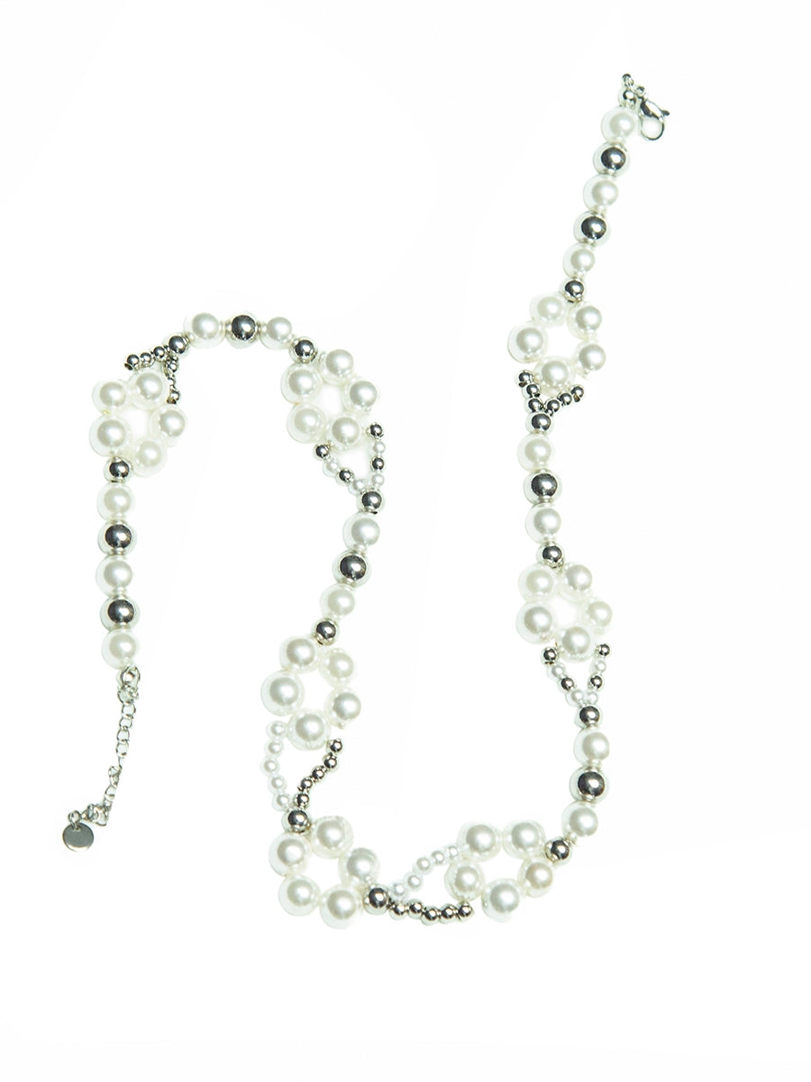 Pearl Blossom Beaded Necklace WN21134