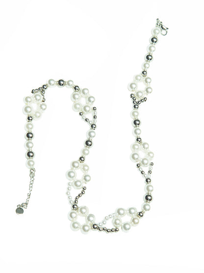 Pearl Blossom Beaded Necklace WN21134