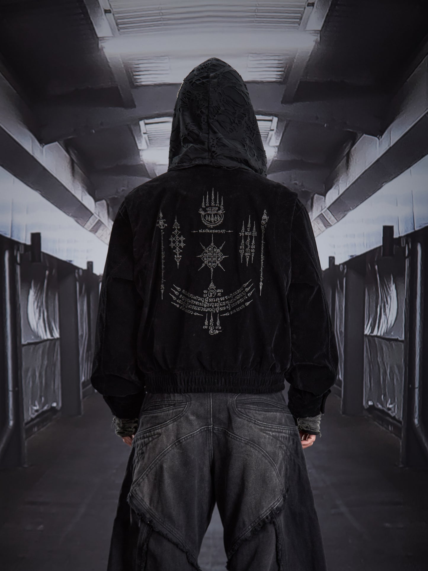 Stand Neck Metal Buckle Short Suede Jacket WN22809