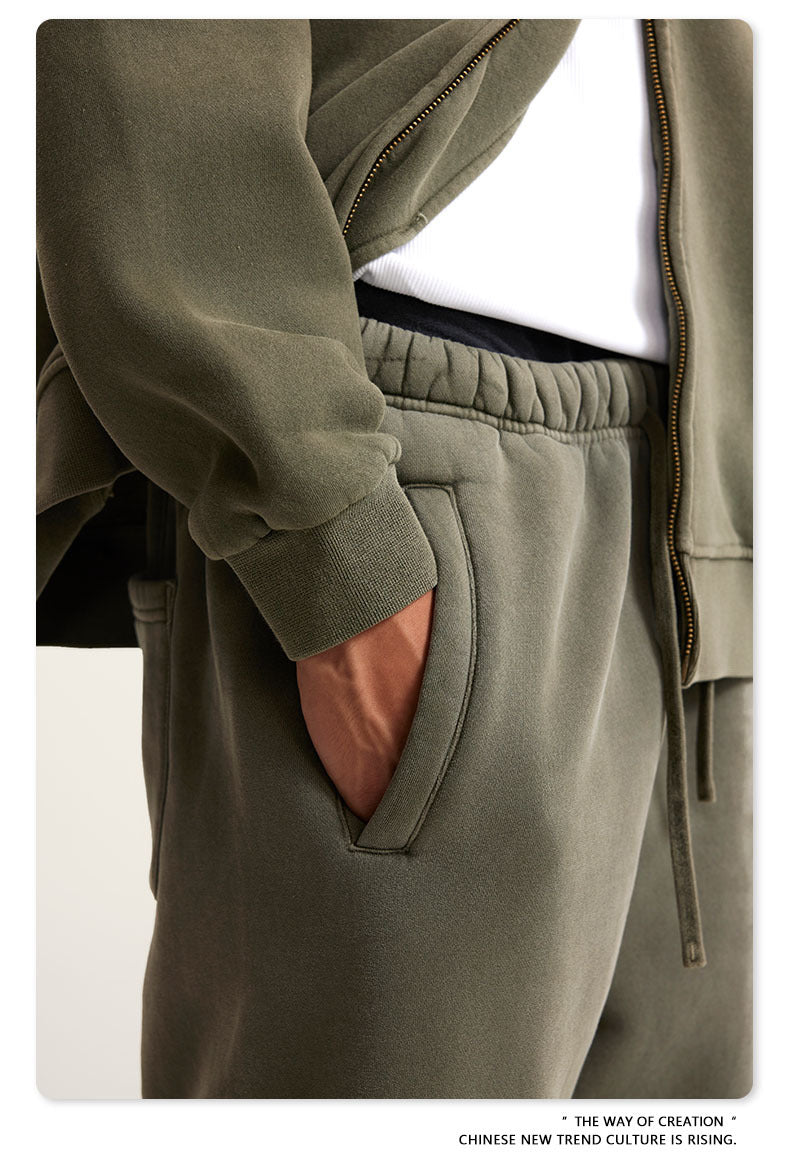 Wide-leg Washed Sweatpants WN6462