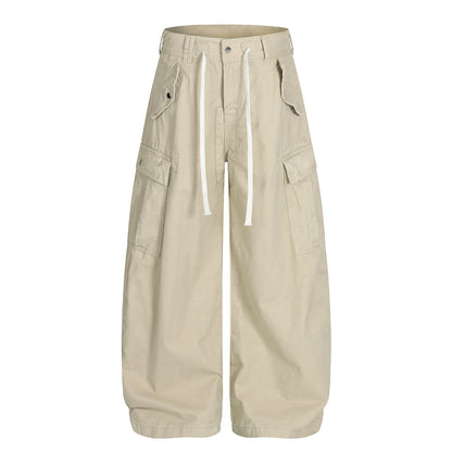 Drawstring Cargo Wide Leg Pants WN25928