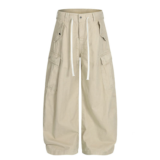 Drawstring Cargo Wide Leg Pants WN25928