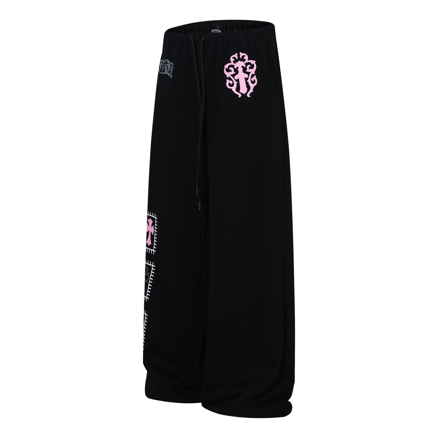 Graphic Print Wide Leg Sweatpants WN25937