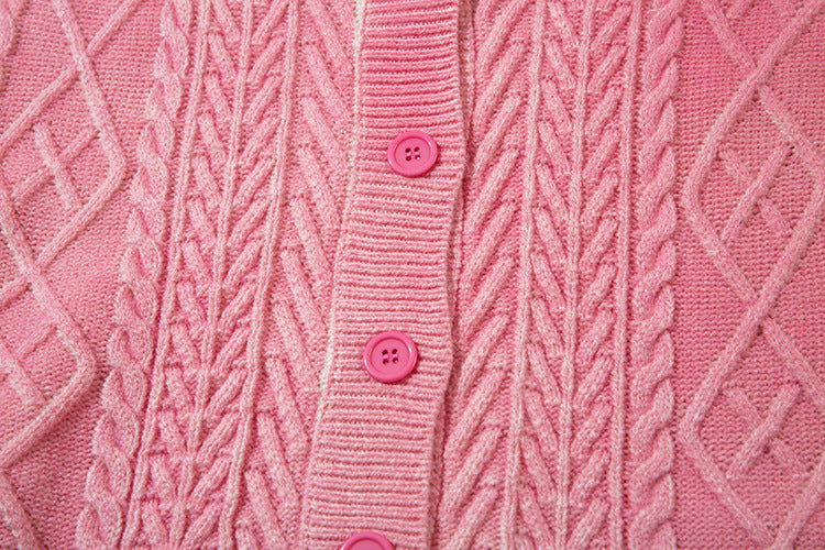 Damage Hem Knit Cardigan WN11418