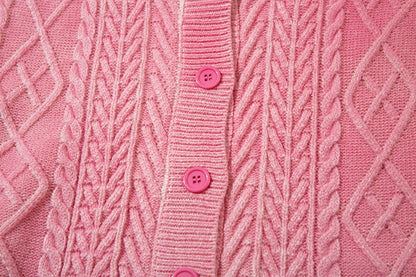 Damage Hem Knit Cardigan WN11418