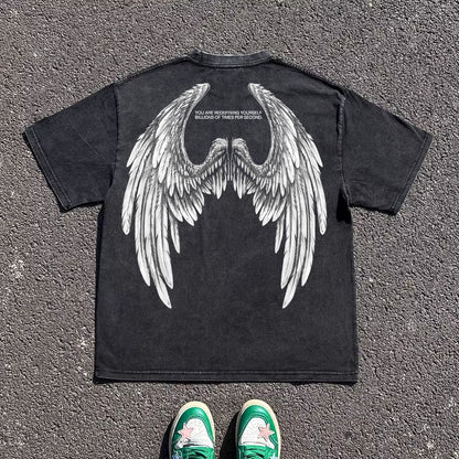 Wing Art Design Oversize Short Sleeve T-Shirt WN16718