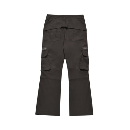 Zip Pocket Wide Leg Cargo Pants WN26021