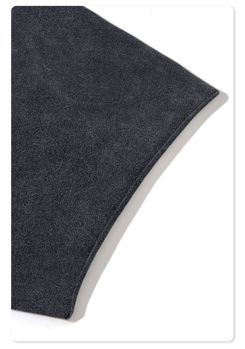 Washed Pure Cotton Short Sleeve T-Shirt WN7830