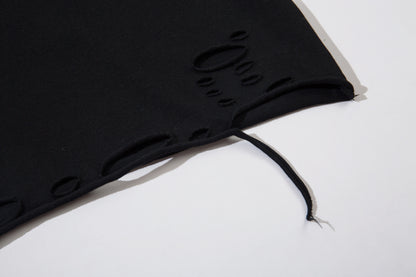 Washed Damage Gradient Short Sleeve T-Shirt WN11219