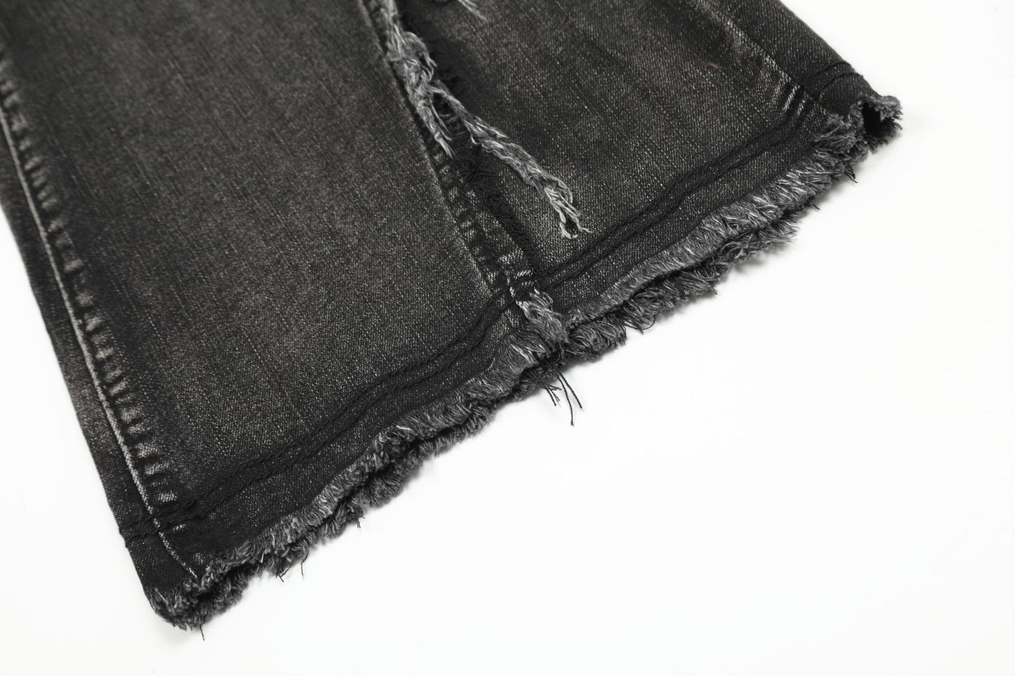 Washed Flare Denim Jeans WN14556