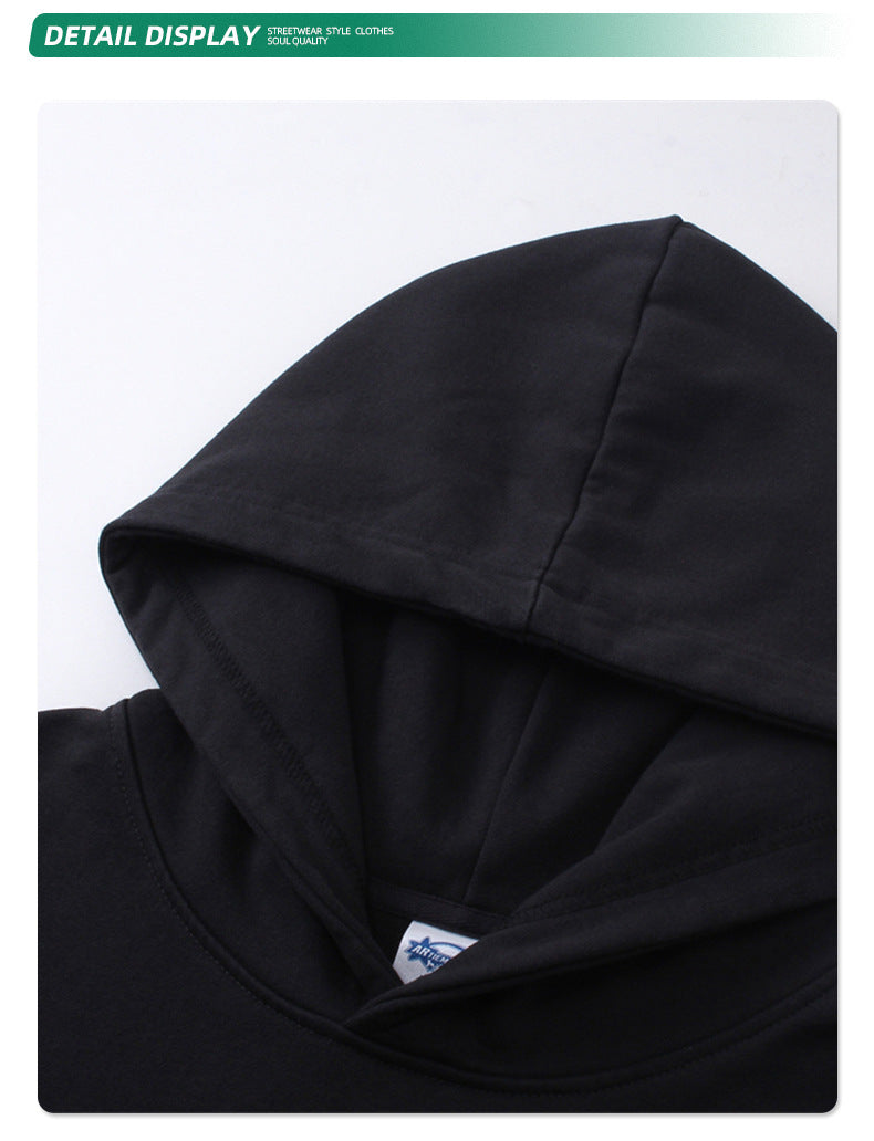 Cut-off Design Thumb Hole Oversize Hoodie WN9982