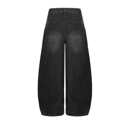 Washed Wide Leg Denim Jeans WN25431