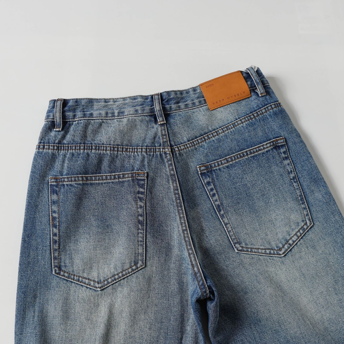 Washed Flare Denim Jeans WN26032