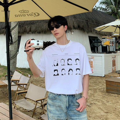 Graphic Print Oversize Short Sleeve T-Shirt WN24917