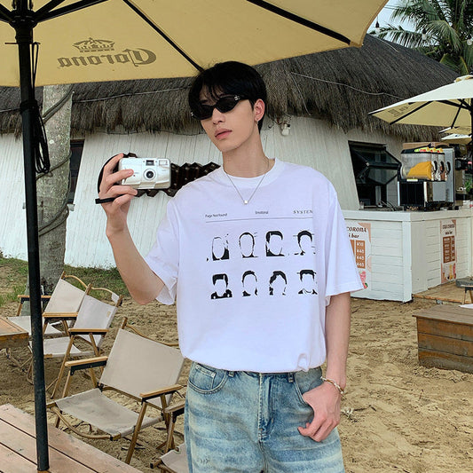 Graphic Print Oversize Short Sleeve T-Shirt WN24917