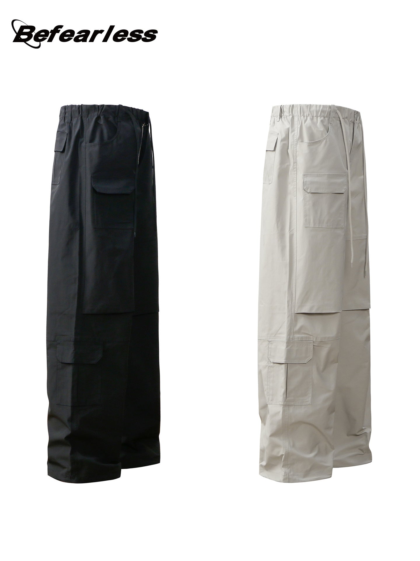 Multi Pocket Panel Wide Leg Cargo Pants WN26194