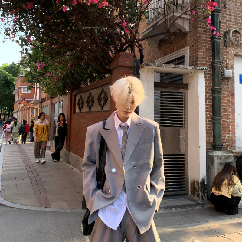 Tailored Jacket & Wide Leg Trousers Setup WN19890