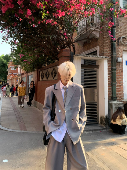 Tailored Jacket & Wide Leg Trousers Setup WN19890