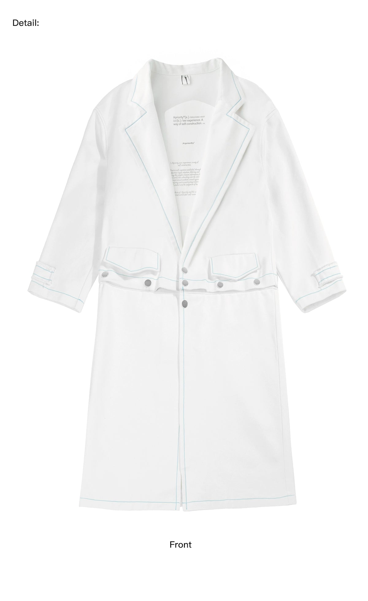 Detachable Two-Way Oversize Canvas Coat WN19013