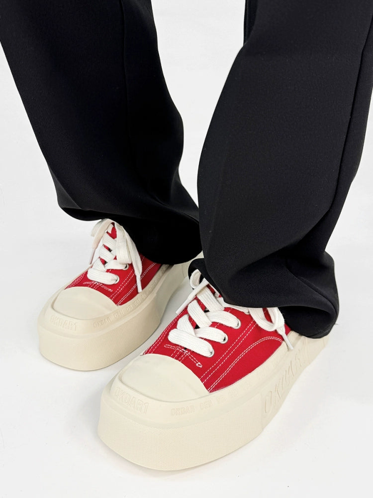 Color Block Design Canvas Sneakers WN19125