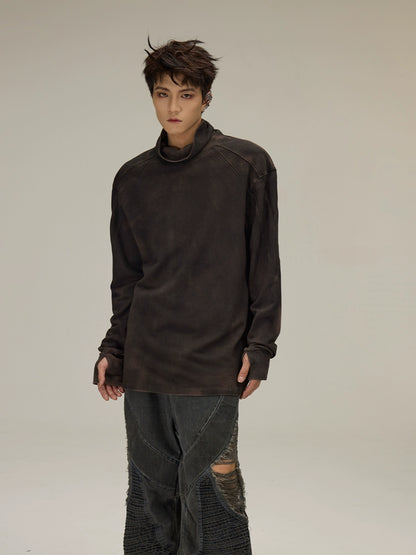 Washed Thumbhole Long Sleeve T-Shirt WN9431