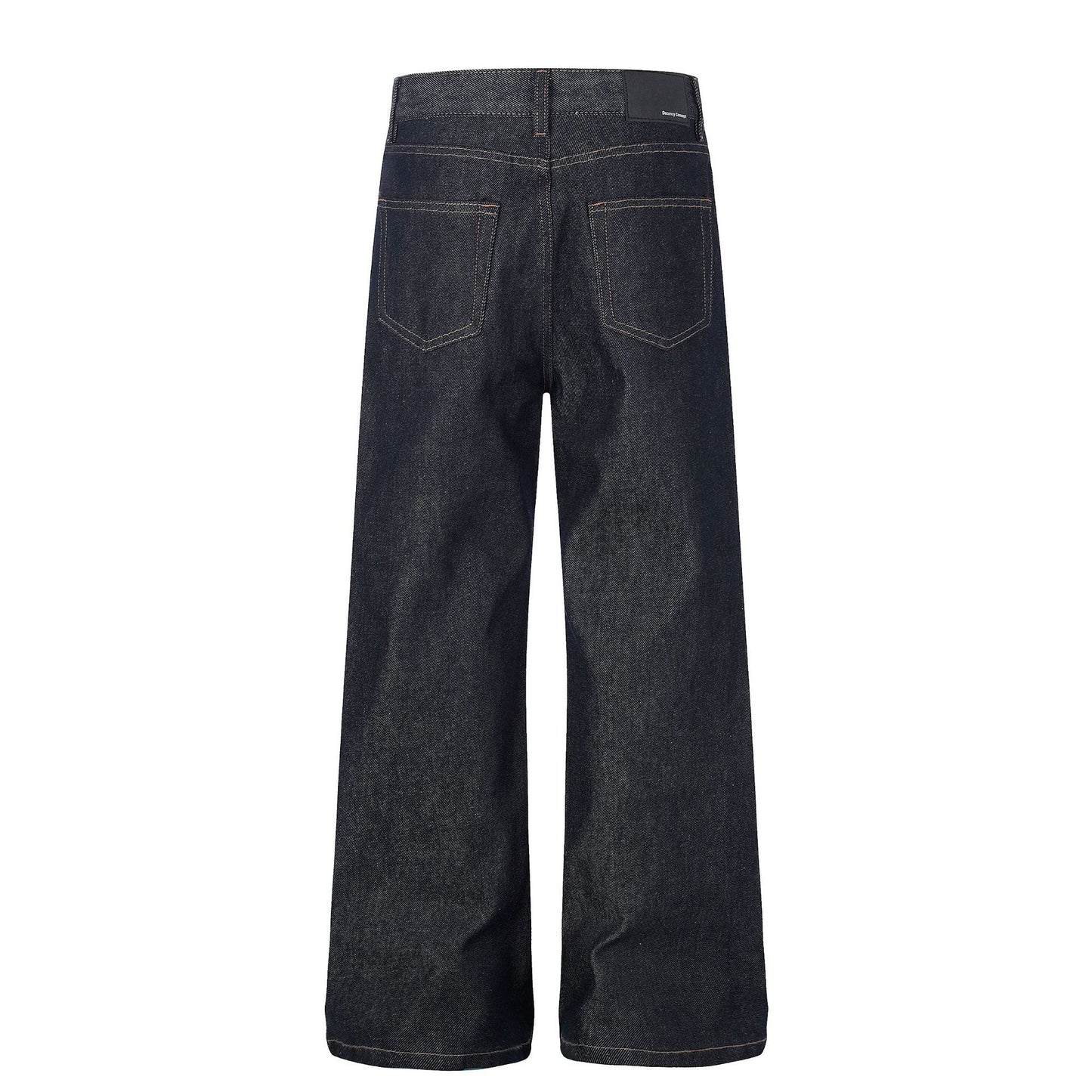 Washed Metal Buckle Wide Leg Denim Jeans WN26169