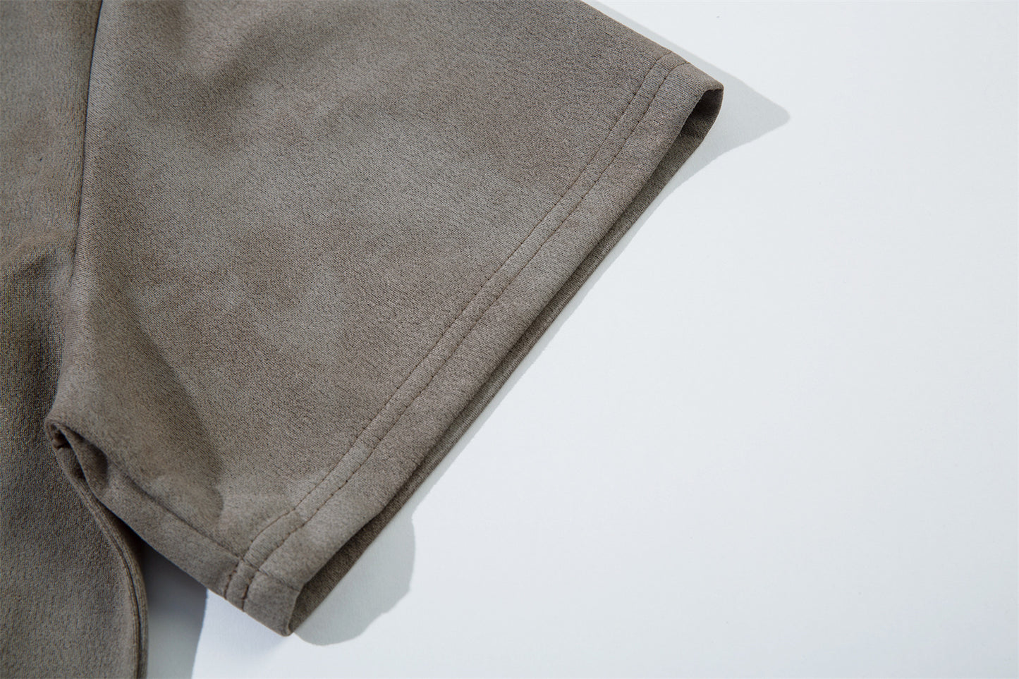 3D Embroidery Suede Oversize Short Sleeve T-Shirt WN15082